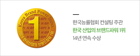한국능률협회 컨설팅 주관 한국 산업의 브랜드파워 1위 12년 연속 수상